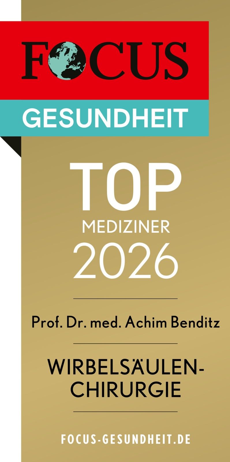 Top Mediziner - Wirbelsäulenchirurgie - Fokus 2026